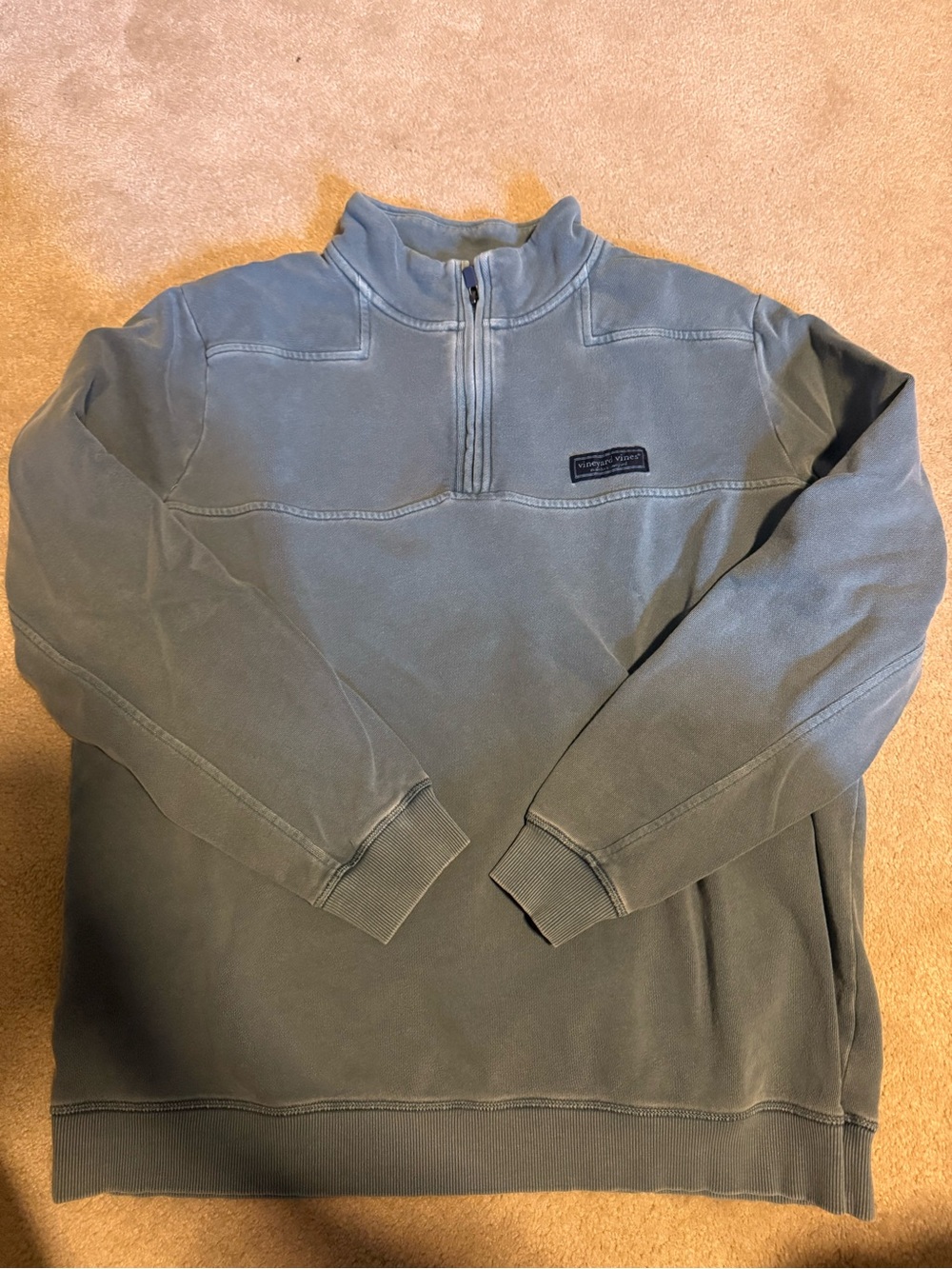 Vineyard Vines Men's Slate Blue Quarter-Zip Pullover